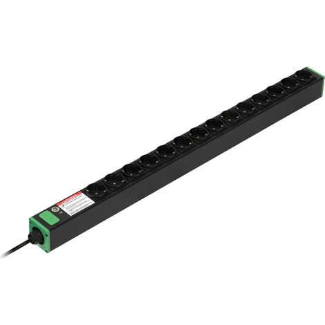 APC Easy Rack PDU, Basic, vertikal, 1-phasig, 3,7 kW, 230 V, 16 A, 14 x SCHUKO-Steckdosen, SCHUKO 16 A