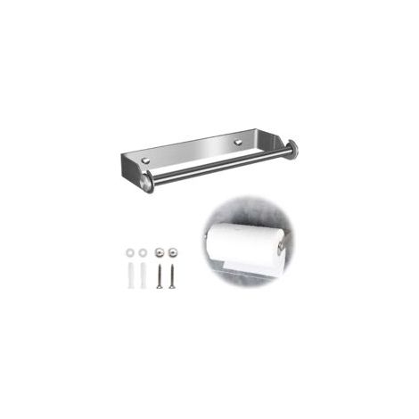 Derouleur Essuie Tout, Derouleur Porte Sopalin, Devidoir Porte Essuie Tout Mural, Distributeur Papier Aluminium Sopalin et Film, Support Sopalin Mural Déroulant de Rouleau Cuisine(Argent) - Crezuo