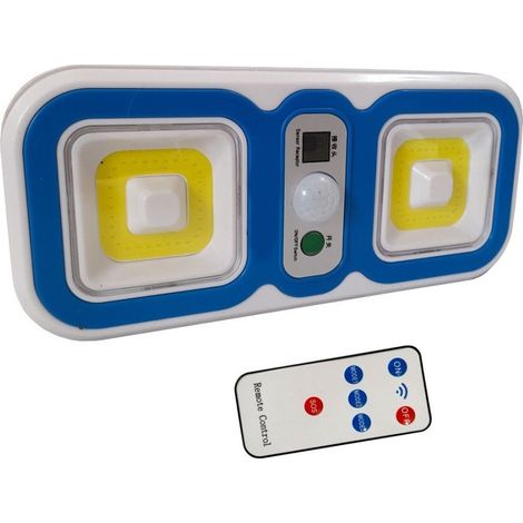 Trade Shop - WIEDERAUFLADBARER LED-SCHEINWERFER BEWEGUNGSSENSOR FERNBEDIENUNG SCHRANK NACHTLICHT -