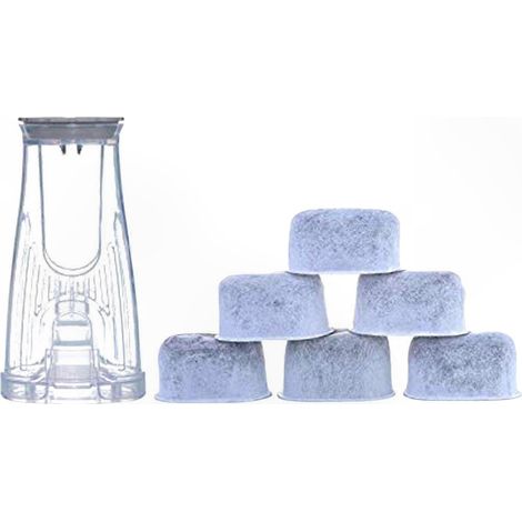 Filtres à eau et porte-filtre pour machine à café, lot de 6 pièces, kit de démarrage expresso, accessoires de remplacement compatibles cafetières (1/5)