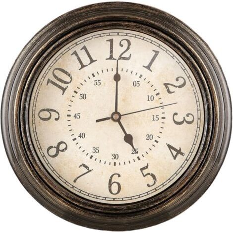 Horloge Murale Vintage, Gardez l'heure précise Pendules Murales, Horloge Murale Silencieuse pour Chambre, Faciles à Lire Horloge Murale à Piles, 30CM Pendule Murale pour Cuisine/Bureau/Café Decor (1/4)