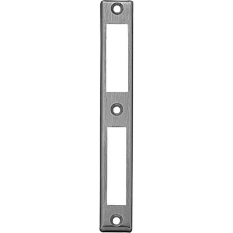 Metalux Contra placa de acero inoxidable para cerradura multipunto 178 mm