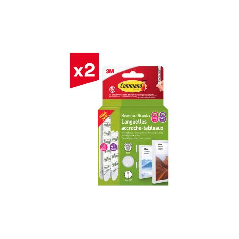 Lot de 2 multi-packs de languettes Command™ M/L - Multipack (1/5)