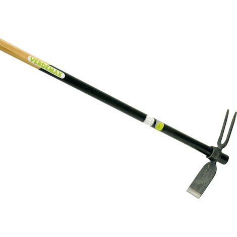 Zappa Quadra Bidente in Acciaio con Manico in Legno 140 cm Rama