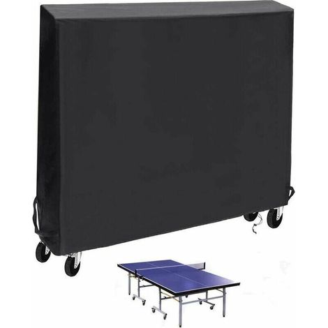 Housse de Table de Tennis de Table Housse de Table de ping-Pong intérieure/extérieure Housse de Table Anti-poussière étanche et résistante aux intempéries - 165 X 70 X 185 CM,Fonepro (1/5)