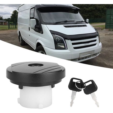 Abschließbarer Tankdeckel für Benzin/Diesel mit 2 Schlüsseln, kompatibel mit FORD TRANSIT MK6 MK7 4411620 (1/5)
