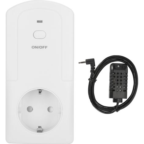 TS‑5000 Prise Intelligente avec Minuterie et Contrôle de Température/Humidité, 90-250V, pour Maison, Fiche UE 50/60Hz (1/5)
