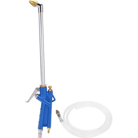 Autowaschwasser-Spritzpistole aus Stahl mit 120 cm langem Schlauch, universell für Motorölkanäle (1/5)