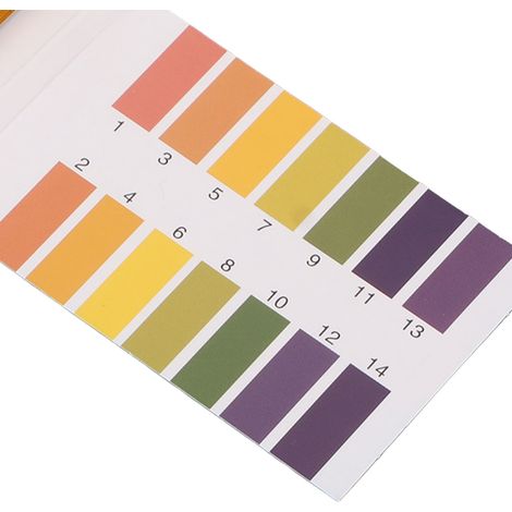 Lot de 10 bandelettes de test pH professionnelles pour la surveillance du pH de la salive, de l'urine, de l'eau, du sol, des aliments et de l'alimentation. (1/5)
