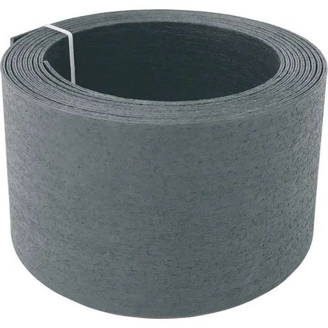 Verdemax Bordura Ornamentale Grigia con 5 Picchetti - 5m x h12,5cm