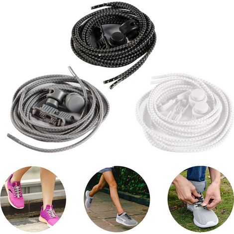 Lacets élastiques ALPHAPACE Pace Locks, à enfiler et à dégagement rapide, pour le sport, les jeunes et les seniors, 120 cm, plusieurs couleurs (1/5)