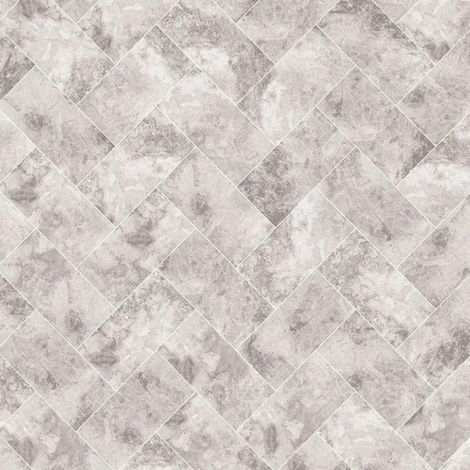 Travertino Taupe Wallpaper Faux Stone Marble Effect Grey Geometric Elegant Vinyl (1/4)