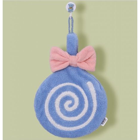 Schnelltrocknendes Handtuch an einer Schnur – Lollipop-Muster mit Schleife REC57WZ2