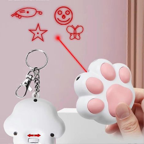 Jouet laser multifonctionnel rechargeable par USB pour chats, jouet de dressage laser interactif et amusant (1/5)