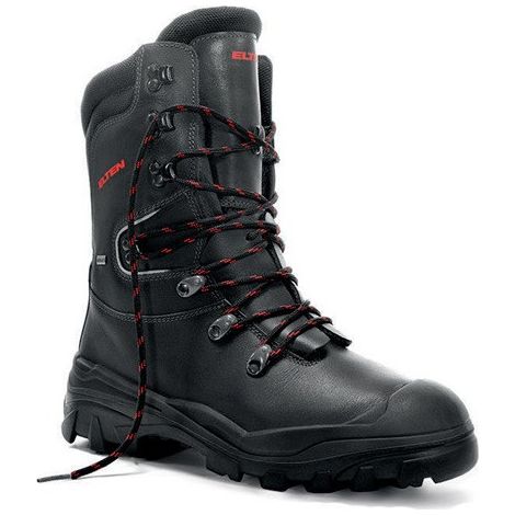Botas de seguridad del bosque aborista GTX Tamaño 42 Cuero de vaca impermeable negro