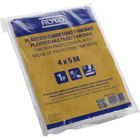 PLASTICO DE PROTECCION 4X5M 7 MICRAS (1/2)