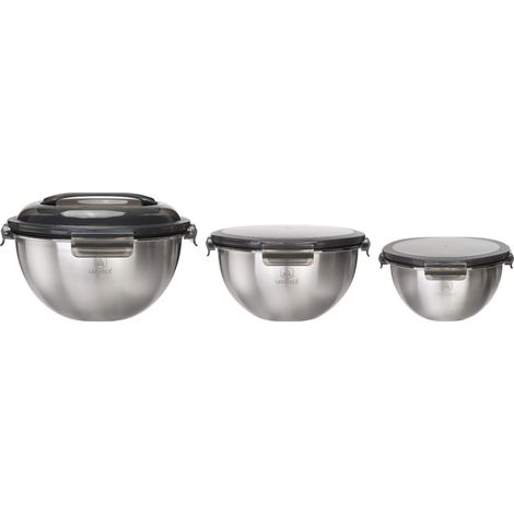 LAGUIOLE CUISSON - Set de 3 bols inox 20/24/28cm - "Pique-nique" (1/3)