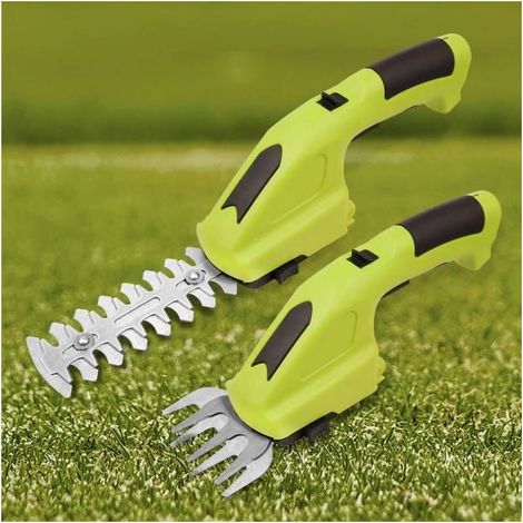 Coupe Bordure sans Fil, 2 en 1 Cisaille à Gazon 7.2V, Taille Haies sans Fil, Manche Long Télescopique Détachable 100cm, pour Couper Gazon/Buisson (1/5)