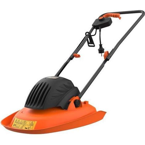 Black&Decker – Tondeuse électrique sur coussin d'air 1200W – Largeur de coupe 30 cm – 3 hauteurs réglables – Pour jardins jusqu'à 250 m² - BEMWH551 (1/10)