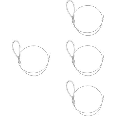 4Pièces Cordage Boucle Levage Métal Inox Pour Machine, Usage Suspendu (1/2)