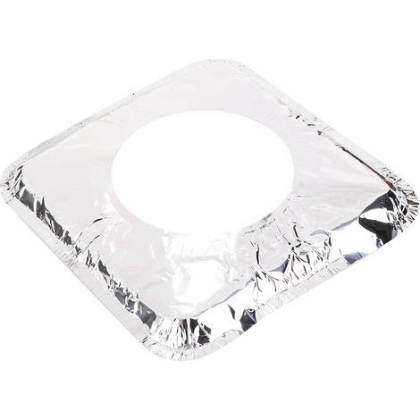 Aluminiumfolien-Reinigungspad für Gasherde, hochtemperaturbeständig, quadratisch, fettabweisend, 10 Stück (1/5)