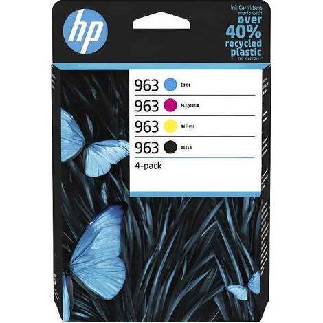 HP Paquete de 4 cartuchos de tinta Original 963 negro/cian/magenta/amarillo (1/3)