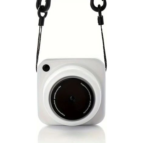 Mini ventilatore da collo con tre velocità regolabili, portatile e silenzioso, ideale per l'uso quotidiano e i viaggi. - Crezuo