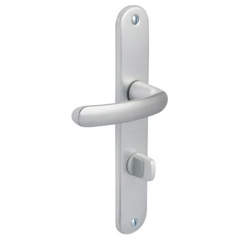 Juego de puerta económica BEZAULT distancia entre ejes 165mm Condena - Plata - 73269 (1/2)