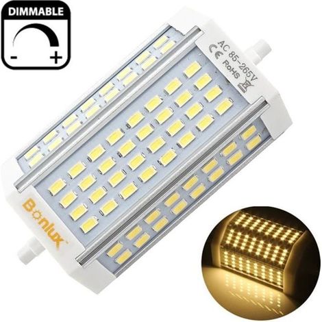 30W R7S LED peut être obscurci J118 Ampoule LED 230V R7s 118mm base chaud 200w blanc ampoule halogène à double extrémité