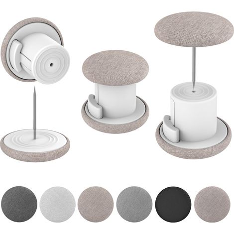 Lot de 6 supports de couette, pinces à couette, clips de fixation pour couette (couleur naturelle) (1/5)