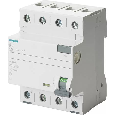 Fehlerstromschutzschalter 25A 300mA 4p RCCB VDE Siemens 0157