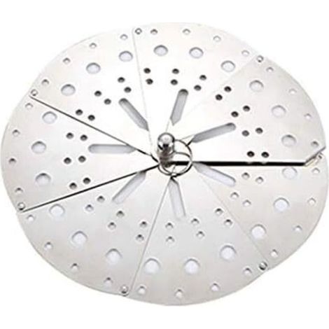 Couvercle En Acier Inoxydable Réglable pour Cuisson À La Vapeur, Pot de Cuisine avec Stand Anti-Débordement (1/5)