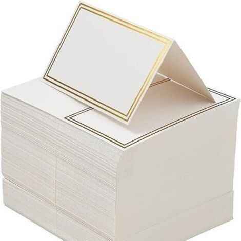 royaluxe-Lot de 100 marque-places vierges pour mariage, anniversaire, banquet, événements, places réservées (1/4)