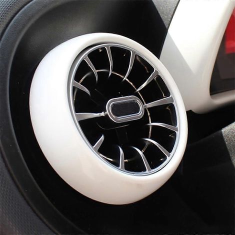 1 jeu/4 pièces Cache de garniture chromée pour grille d'aération de climatiseur Vortex-- (1/4)