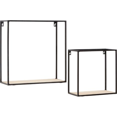 Interiors By Premier Stylish Cuboid Shelf Unit, Functional Wall Shelves For Bedroom, Durable Vertical Wall Shelf For Livingroom (1/3)