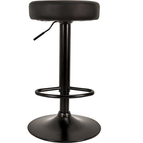 Lot de 2 Tabourets de Bar Mumford Hauteur Réglable Noir (1/5)