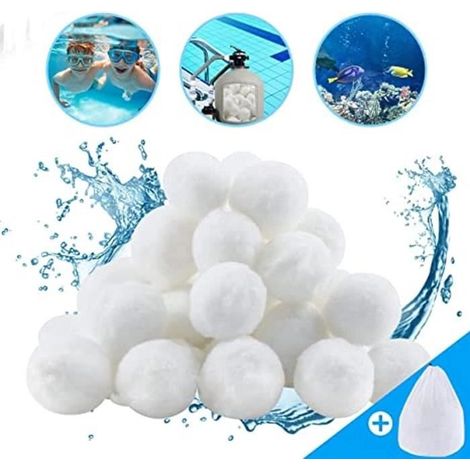 Pool-Filterkugeln 200g - Filtermittel aus Fasern, Alternative zu Filtersand, Filterperlen