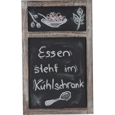 [JAMAIS UTILISÉ] Tableau mural / tableau de publicité à craie, 55x34x2cm style shabby chic, marron