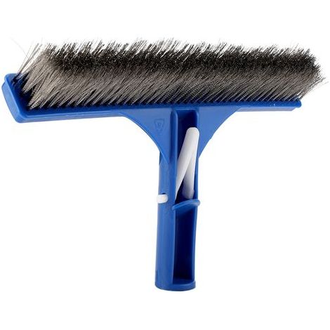 SJLERST Brosse en acier pour piscine de 10 pouces, accessoire de nettoyage pour parois de fond de bassin, spa, source chaude (1/5)
