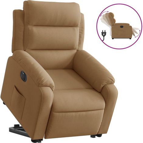 Maison Exclusive - Relaxsessel mit Aufstehhilfe Elektrisch Braun (1/5)