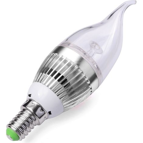 10 X 3w E14 Led Lampe Bougie Lumière Blanc Chaud (1/4)