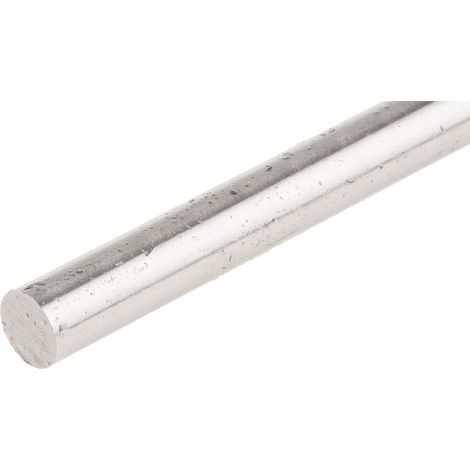 Tige Acier Argenté, diam. 8mm, L 330mm ( Prix pour Lot de 6 )