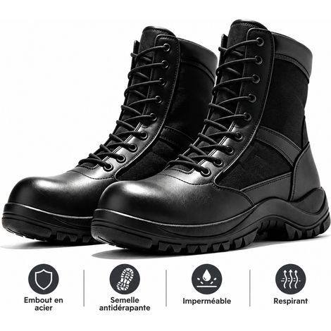 Chaussures de sécurité montantes pour homme CJ005 cuir embossé taille 48 cj005 48 34 × 22 × 12 cm 1,5 kg – Livraison gratuite