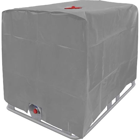 1 Housse de cuve IBC 1000L, tissu polyester imperméable, protection UV, avec ou sans zip, pour réservoir eau (1/5)