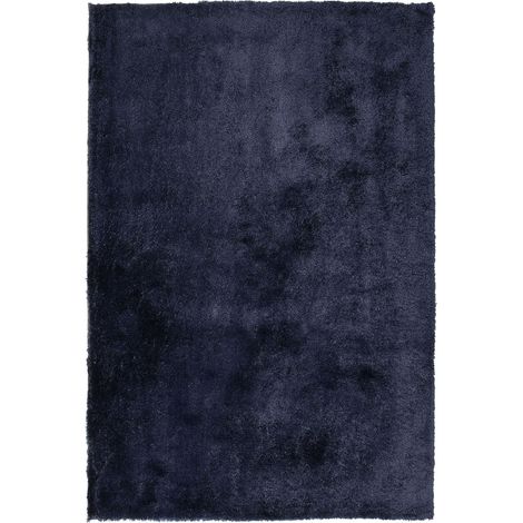 Zottelteppich EVREN Dunkelblau 140 x 200 cm
