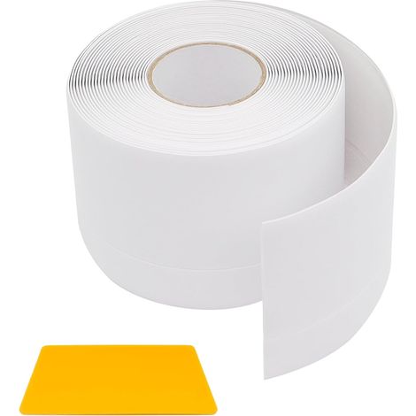 Plinthe Souple Autoadhésive, 50 × 20MM Plinthe PVC, 6M Baguette de Finition, Corniere PVC avec Grattoir, Convient pour Cuisine et Chambre à Coucher (1/5)
