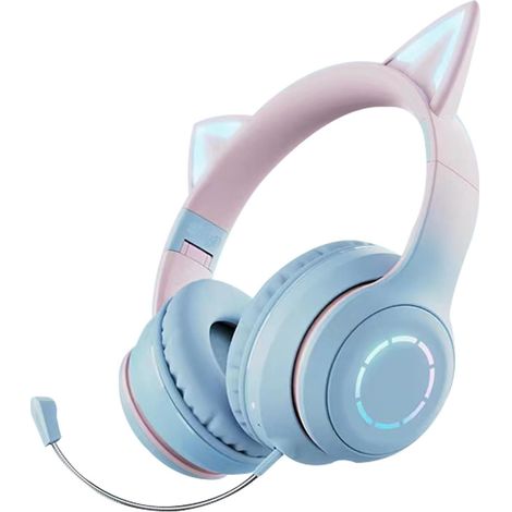 Casque o lumineux à oreilles de chat LED RGB pliable avec son (1/5)