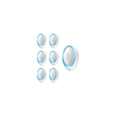 Lot de 6 Antiparasitaires Intérieur - Repulsif Souris - Ultrason Souris et Rats - Anti Souris - Lutte antiparasitaire Efficace pour Les rongeurs,Moustique,Araignée,Cafard,Mouch (1/4)