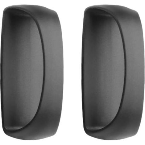 Poignée de porte autocollante noire Poignée de fenêtre pour meubles et placards 1 paire PVC large gamme d’applications pour cuisine et tiroirs (1/5)