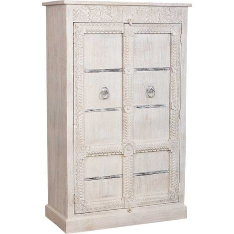 Armario acabado artesanal blanco 98x46x160 (1/5)